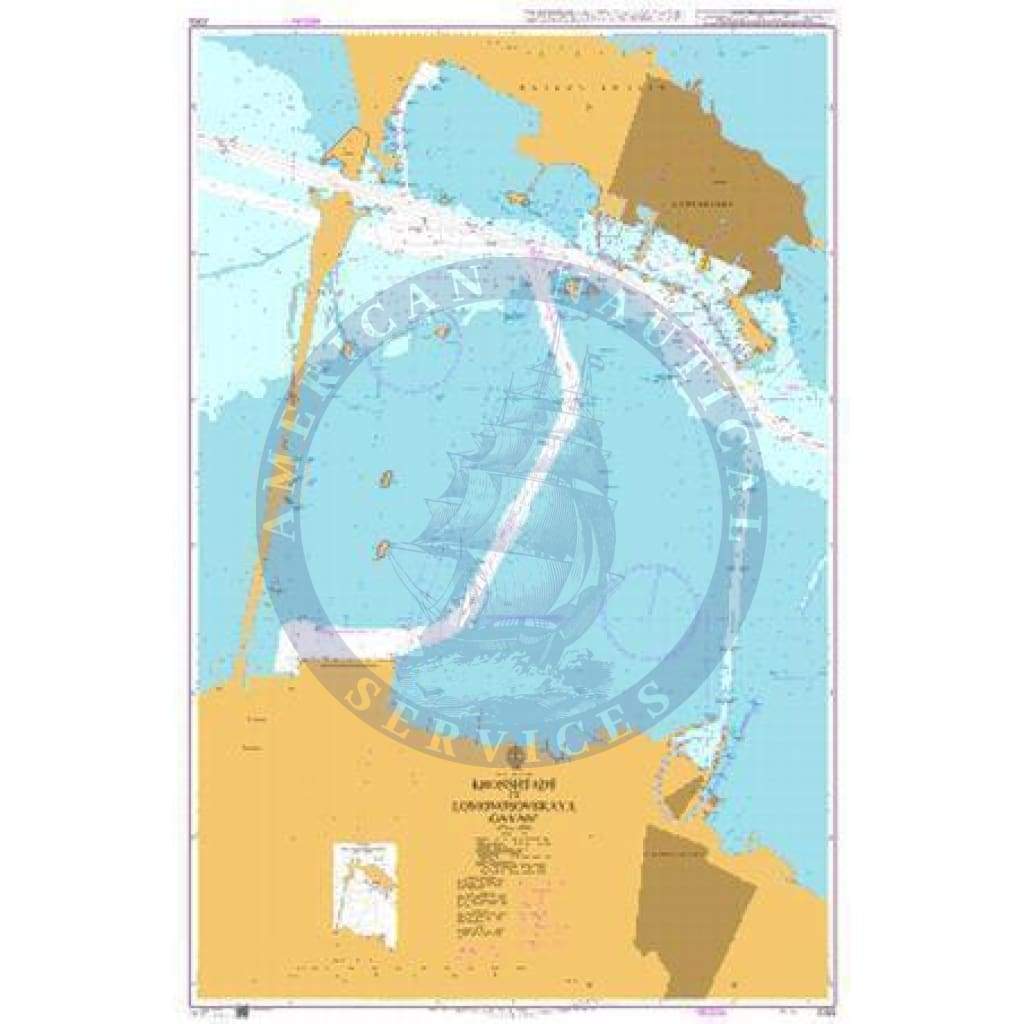 British Admiralty Nautical Chart 2363: Baltic Sea – Russia, Kronshtadt to Lomonosovskaya Gavan