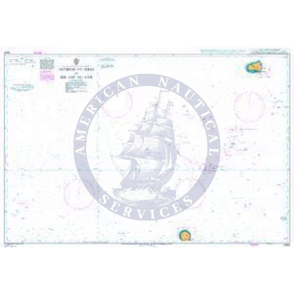 British Admiralty Nautical Chart  2442: Jazireh-ye Sirri to Sir Abu Nu'ayr