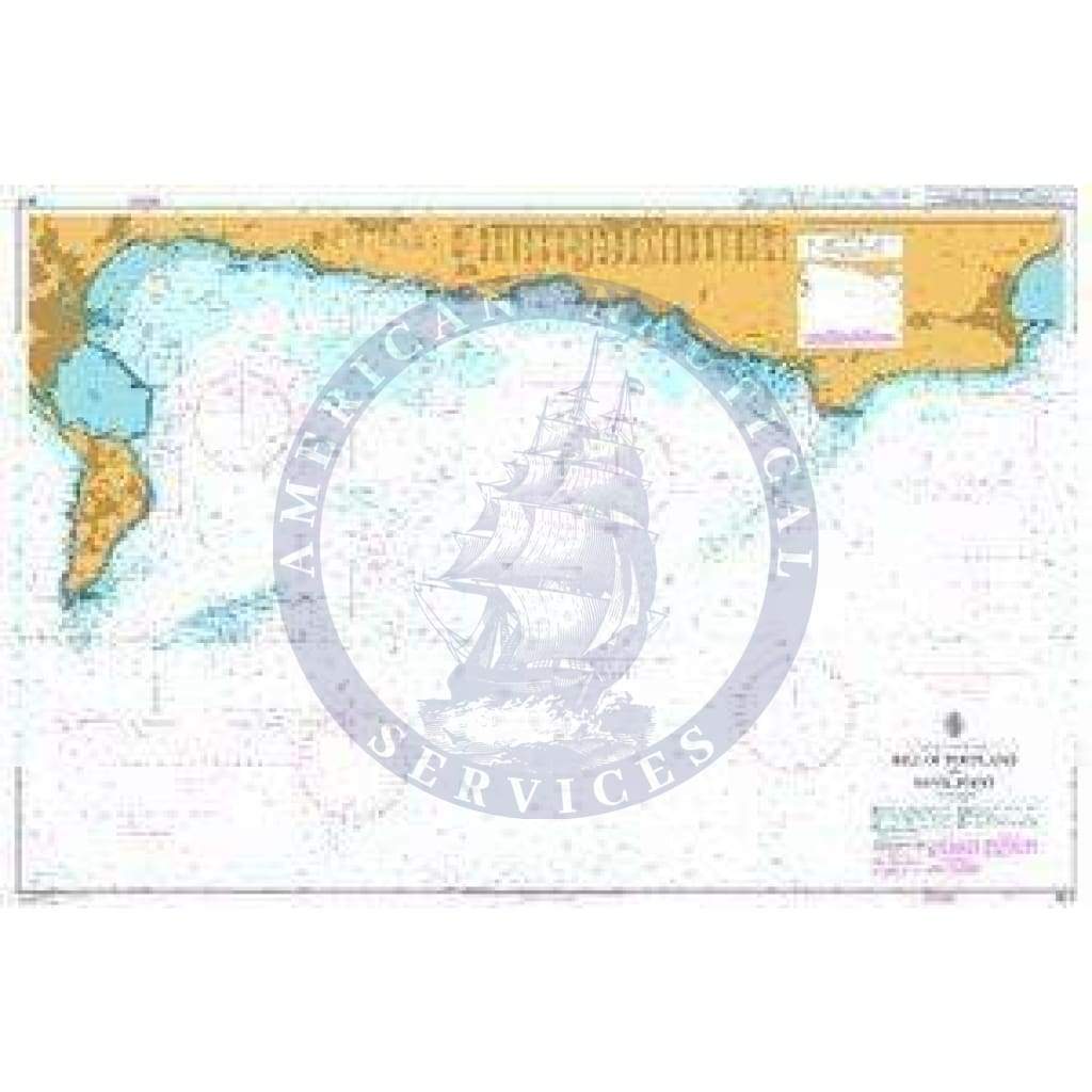 British Admiralty Nautical Chart  2610: Bill of Portland to Anvil Point