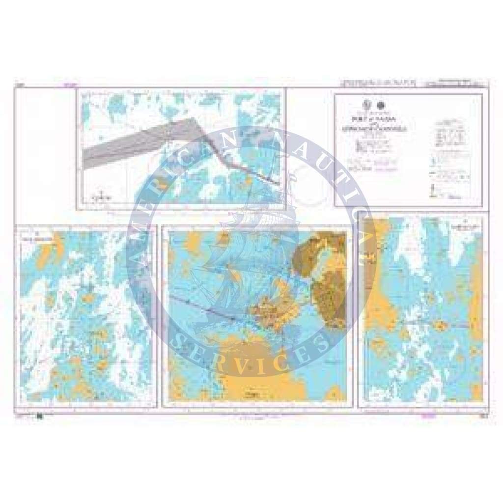 British Admiralty Nautical Chart 2612: Finland - Gulf of Bothnia, Port of Vaasa and Approach Channels