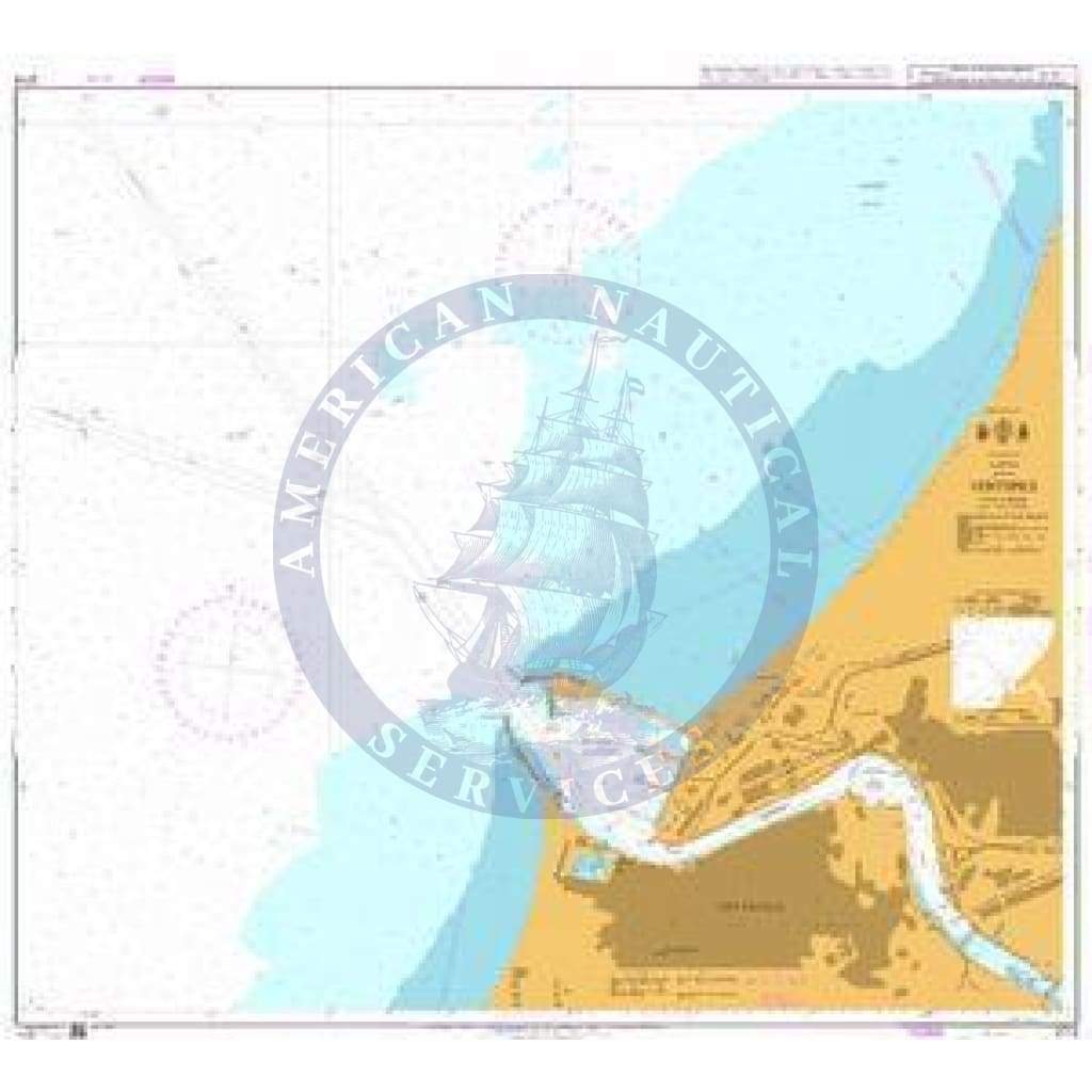 British Admiralty Nautical Chart 2716: Baltic Sea, Latvia, Ventspils