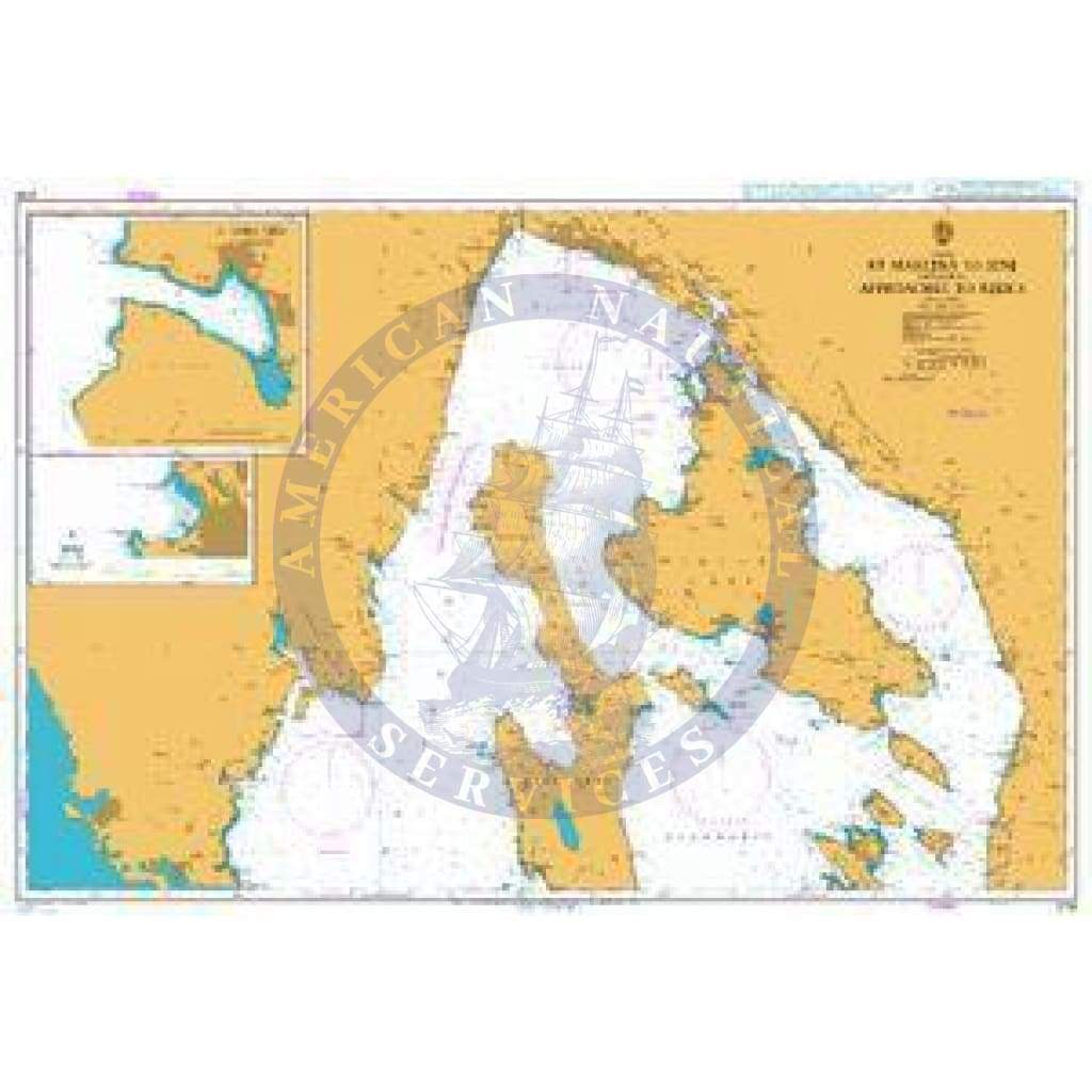 British Admiralty Nautical Chart 2719: Croatia, Rt Marlera to Senj including Approaches to Rijeka