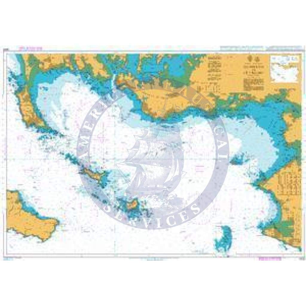 British Admiralty Nautical Chart 2823: Quiberon to Le Croisic
