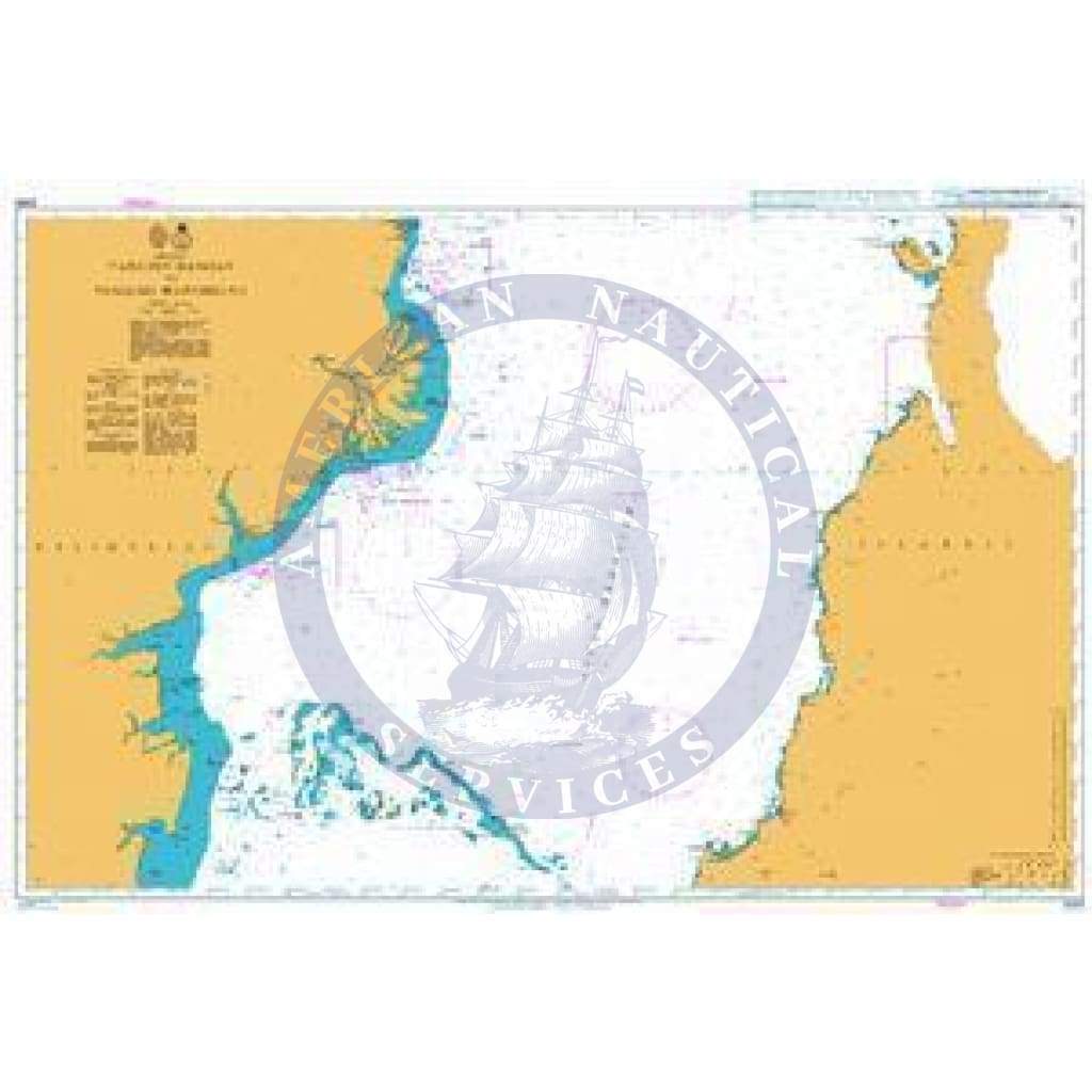 British Admiralty Nautical Chart   2893: Tanjung Rangas to Tanjung Manimbaya