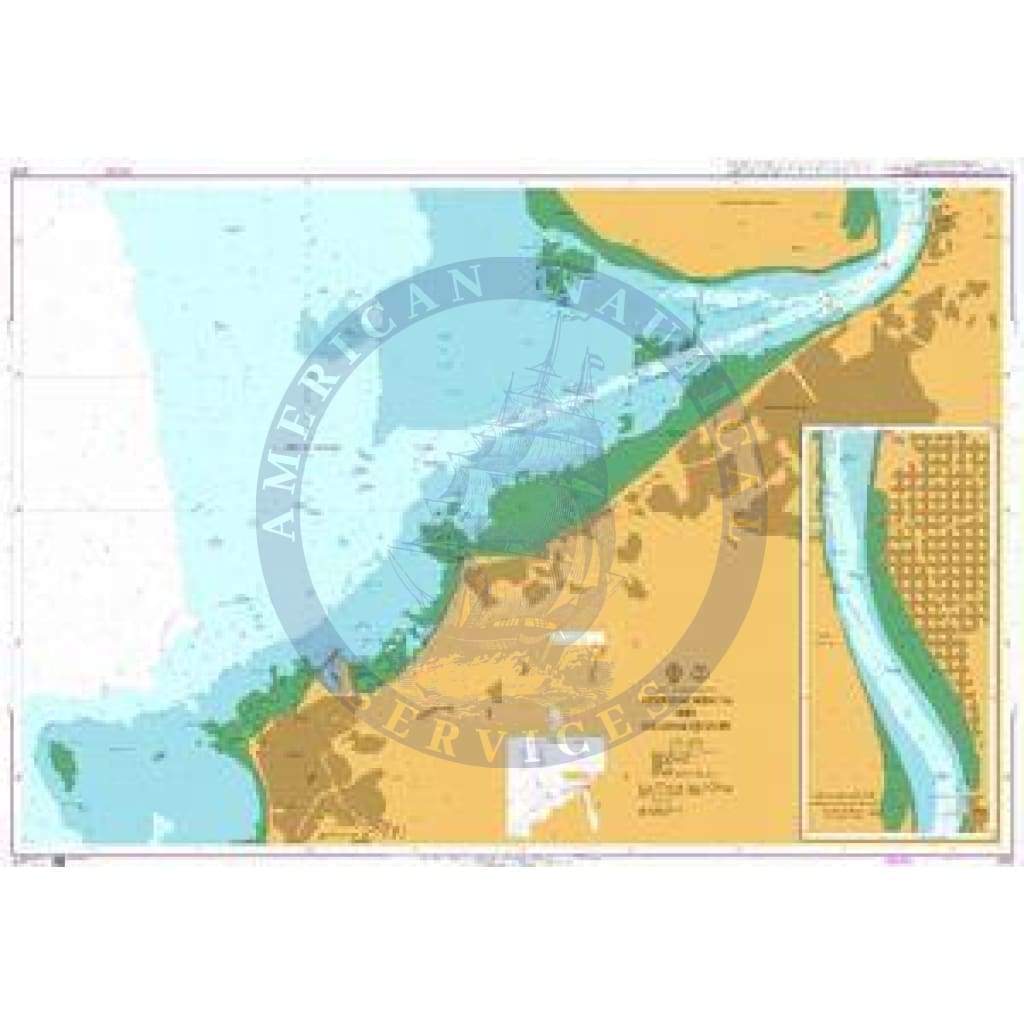 British Admiralty Nautical Chart 2976: Spain - South West Coast, Approaches to Río Guadalquivir