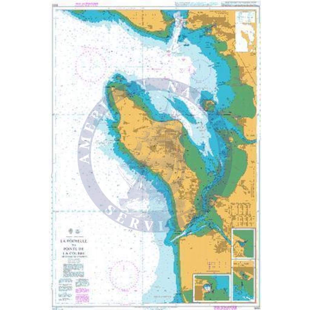 British Admiralty Nautical Chart 3000: La Rochelle to Pointe de la Coubre (including Ile d' Oleron)