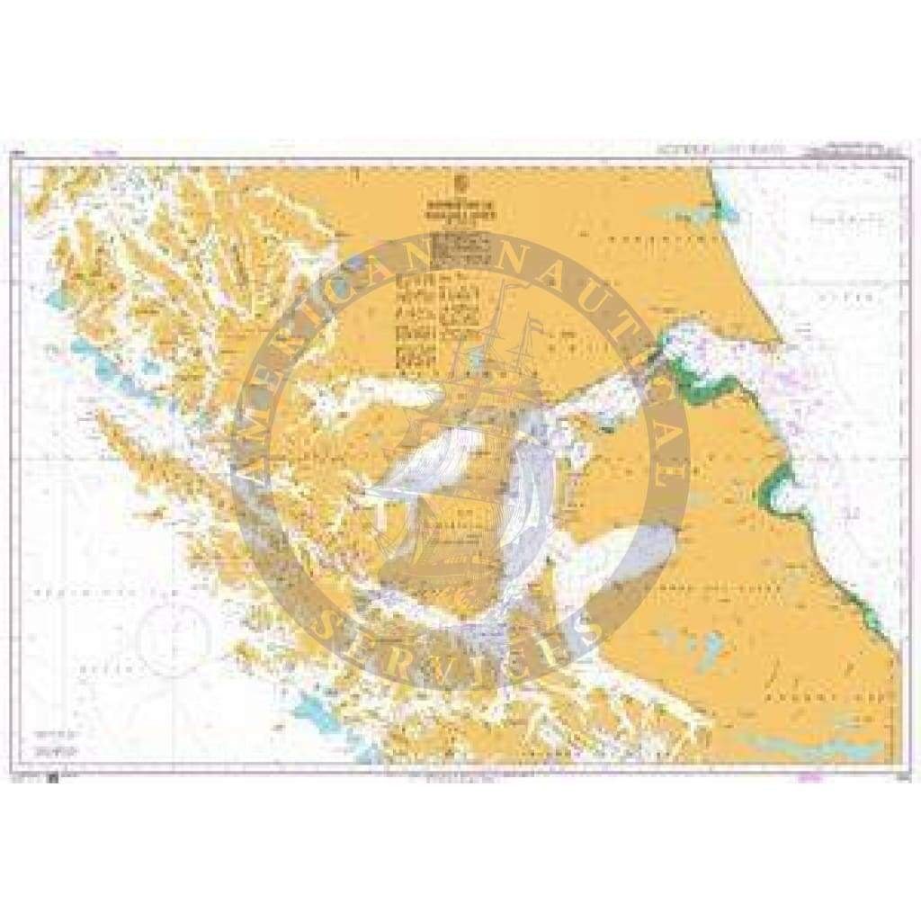 British Admiralty Nautical Chart 3006: Chile, Estrecho de Magallanes