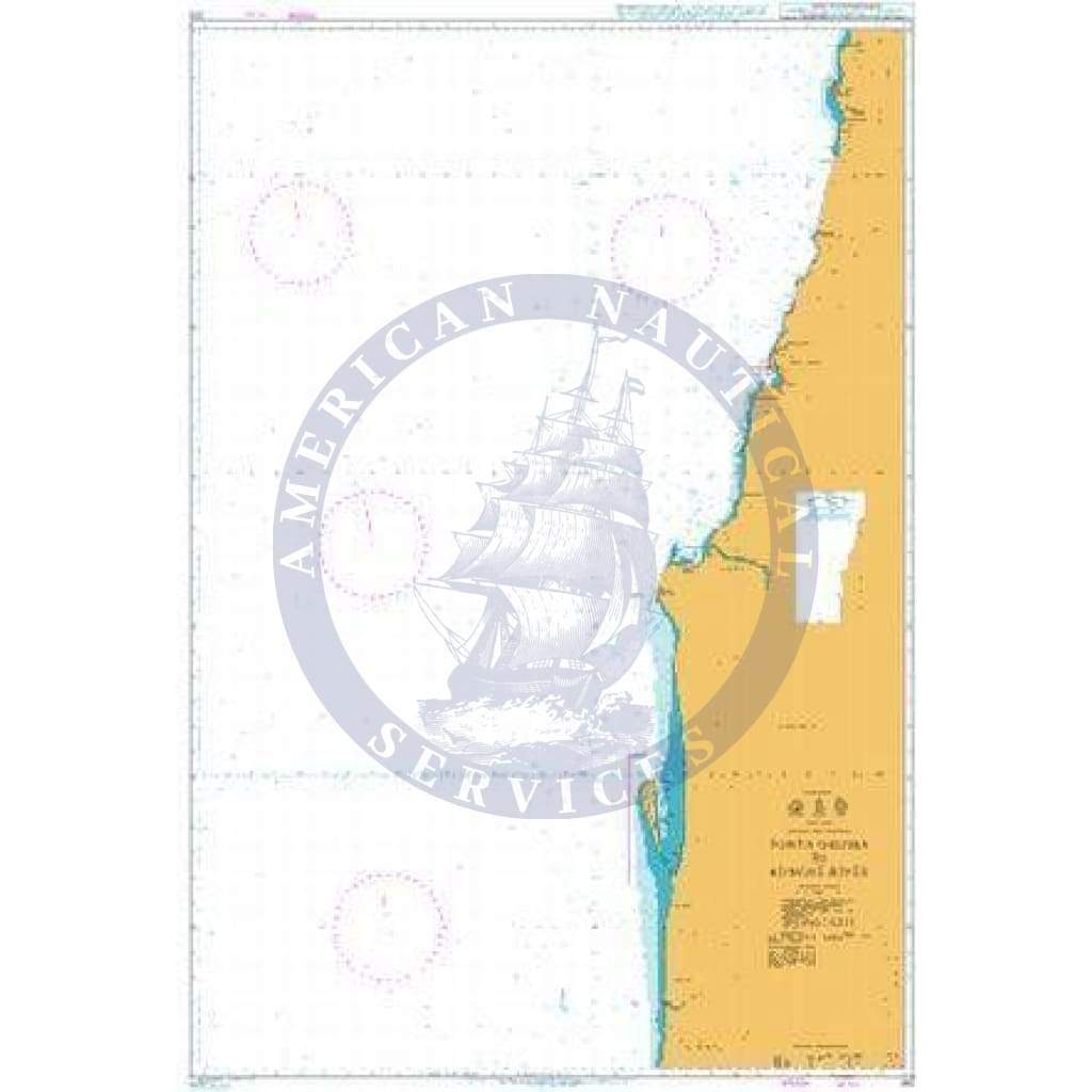 British Admiralty Nautical Chart  310: Ponta Grossa to Kunene River