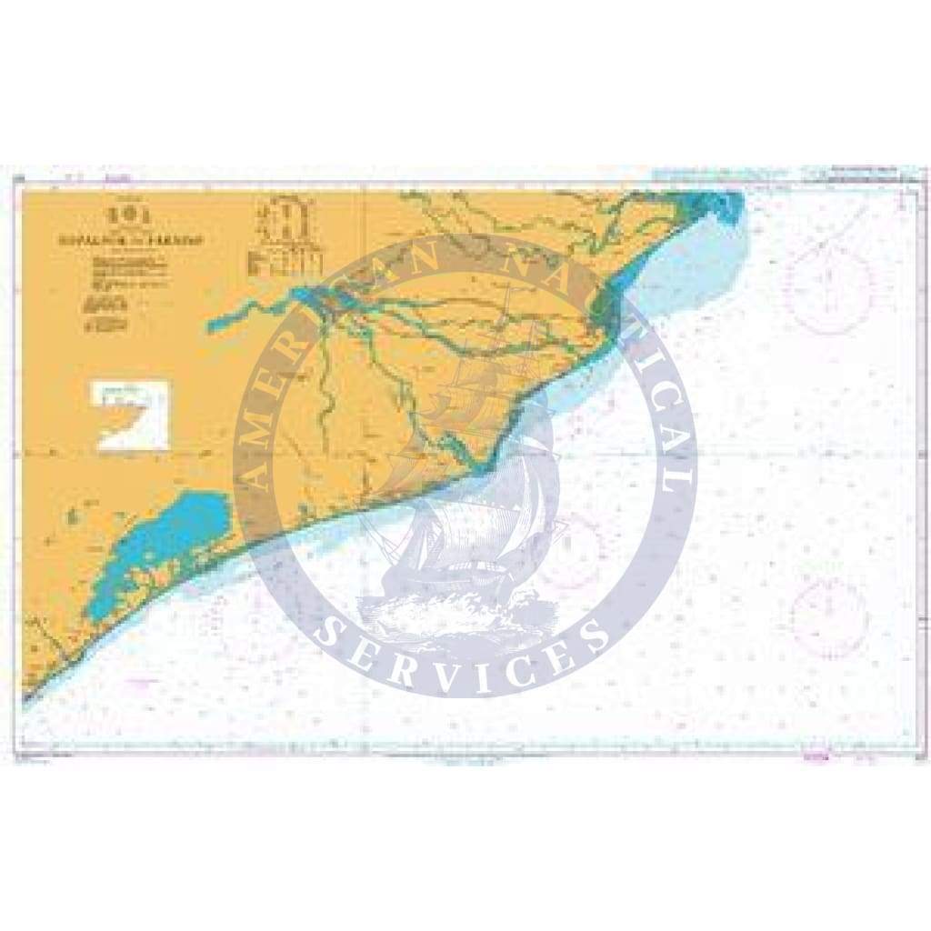 British Admiralty Nautical Chart  321: Gopalpur to Paradip