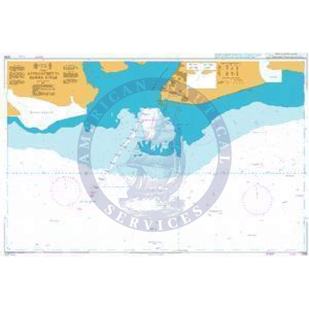British Admiralty Nautical Chart  3286: Nigeria, Approaches to Bonny River
