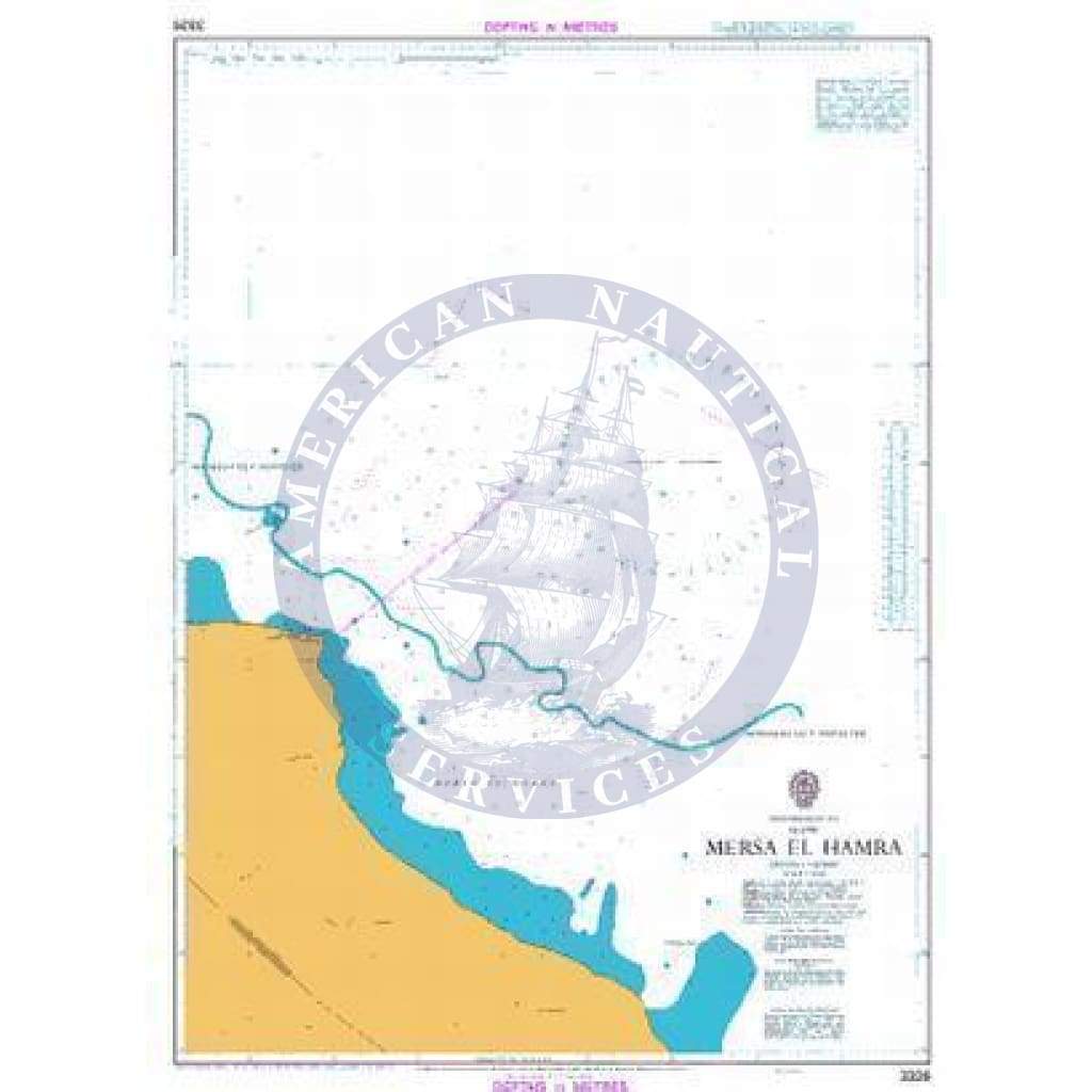 British Admiralty Nautical Chart  3326: Mersa el Hamra
