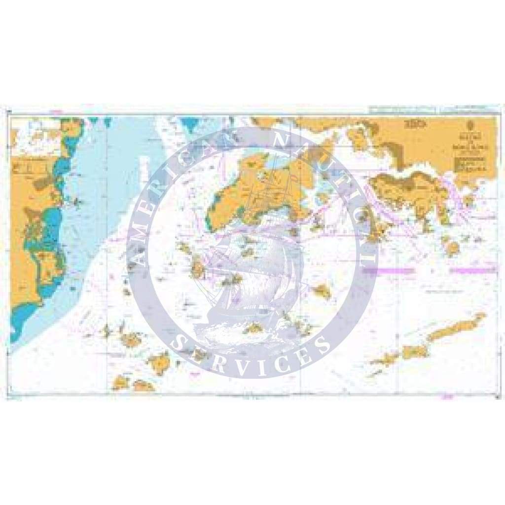 British Admiralty Nautical Chart  341: South China Sea, Macao to Hong Kong