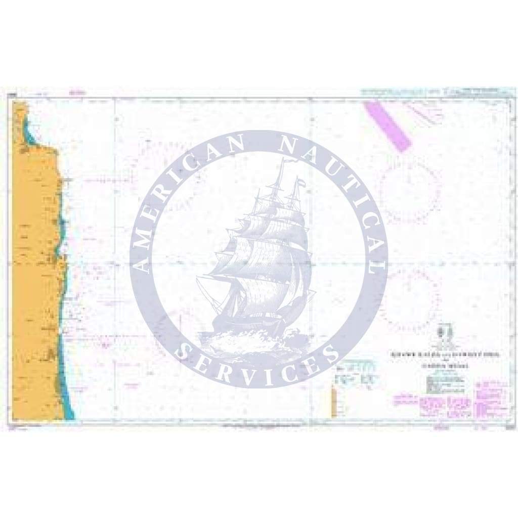 British Admiralty Nautical Chart 3520: Khawr Kalba and Dawhat Diba to Gahha Shoal