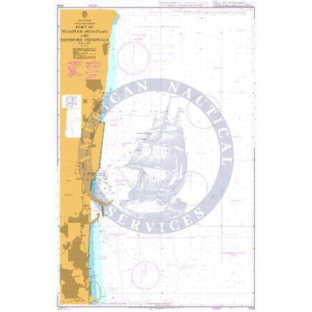 British Admiralty Nautical Chart 3709: Port of Fujairah (Fujayrah) and Offshore Terminals