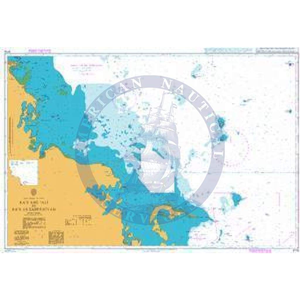 British Admiralty Nautical Chart 3775: Saudi Arabia and Iran, Ra's Abū 'Alī to Ra's as Saffānīyah. Ra's al Khair Port