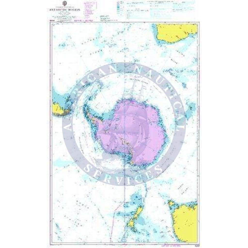 British Admiralty Nautical Chart  4009: A Planning Chart for the Antarctic Region