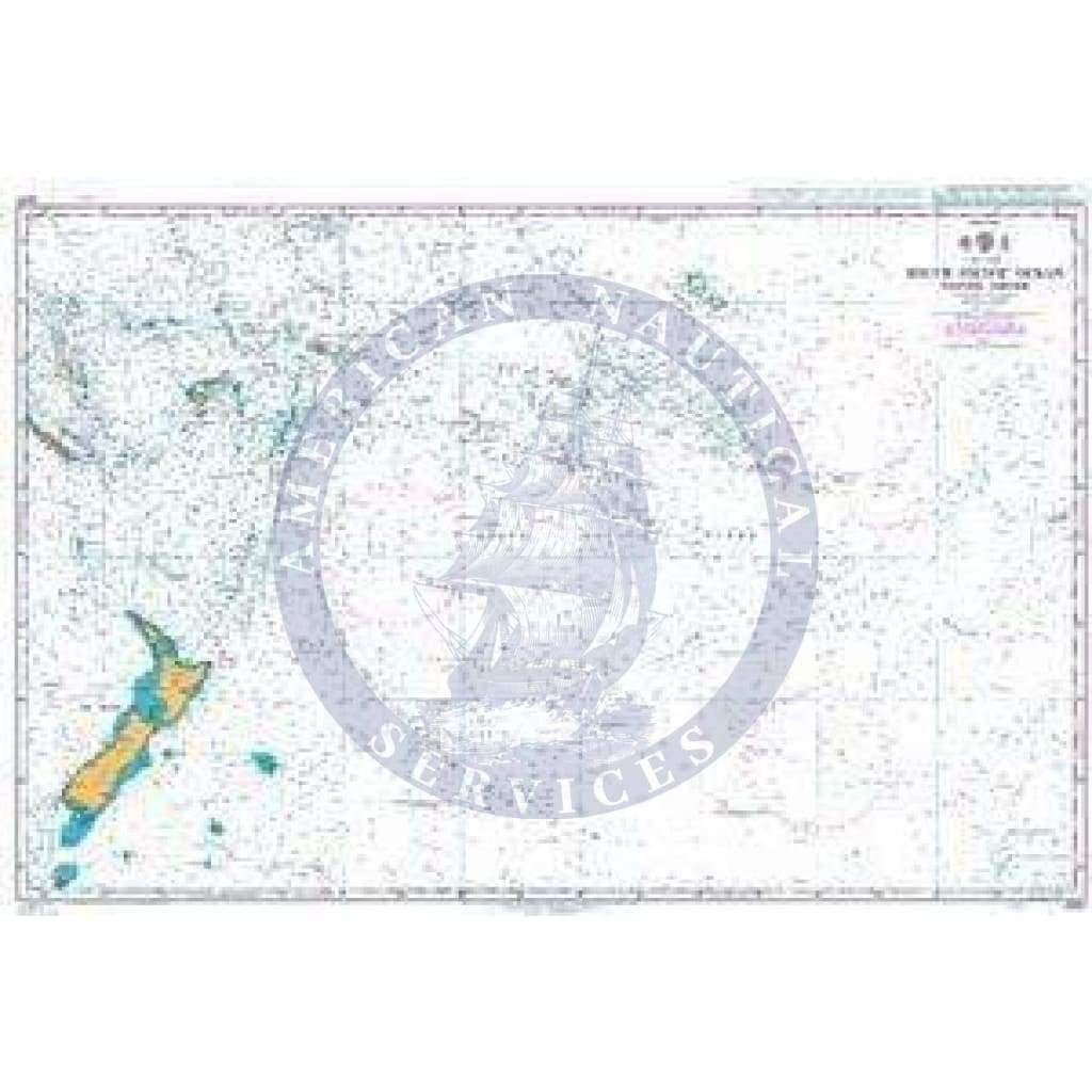 British Admiralty Nautical Chart 4061: South Pacific Ocean, Western Portion