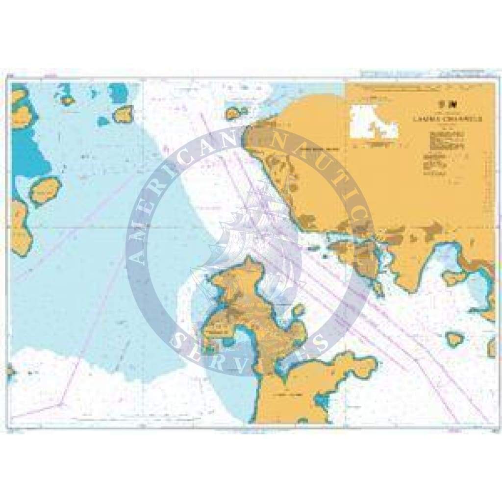 British Admiralty Nautical Chart 4121: Lamma Channels