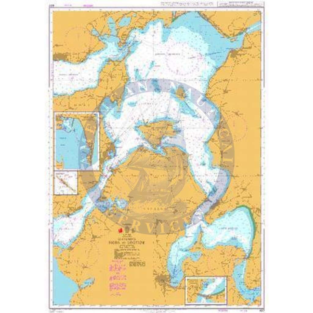 British Admiralty Nautical Chart 427: Denmark – Limfjorden, Mors to Løgstør