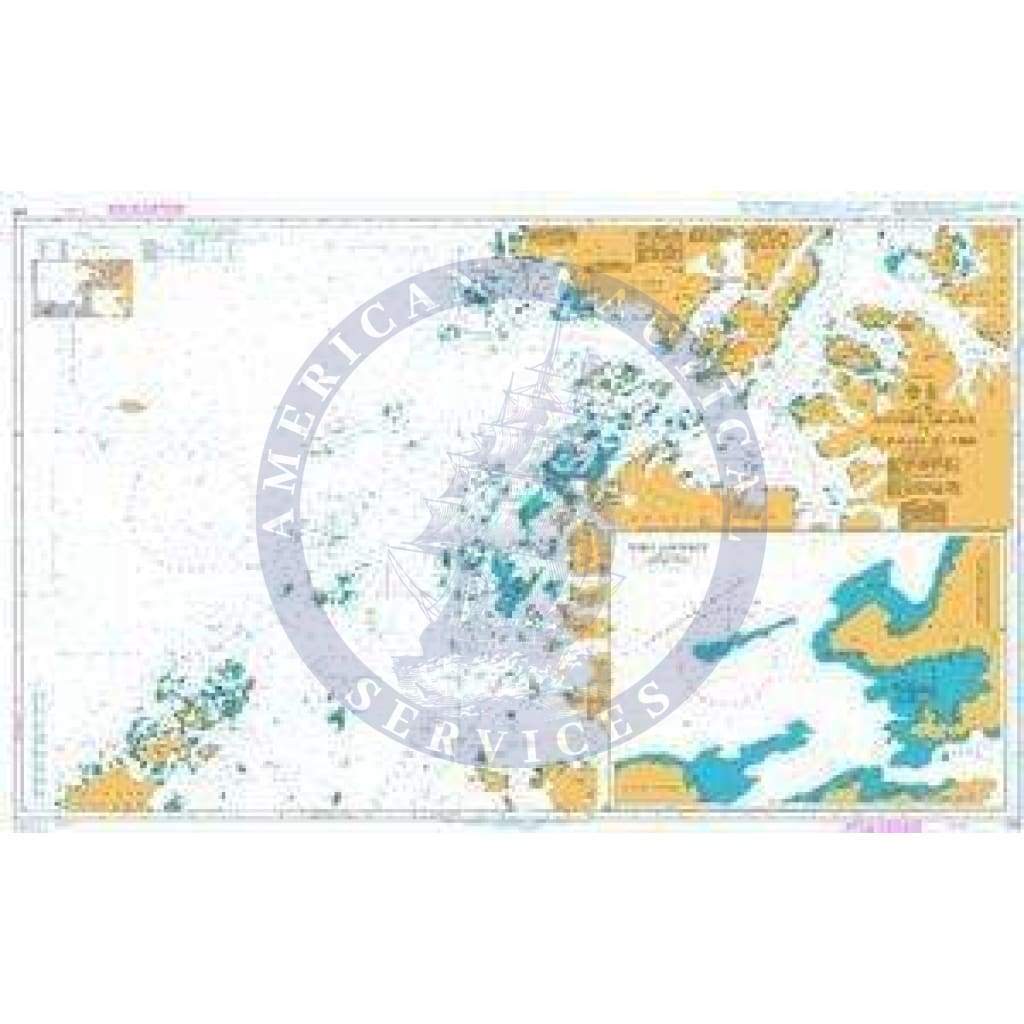 British Admiralty Nautical Chart  446: Anvers Island to Renaud Island