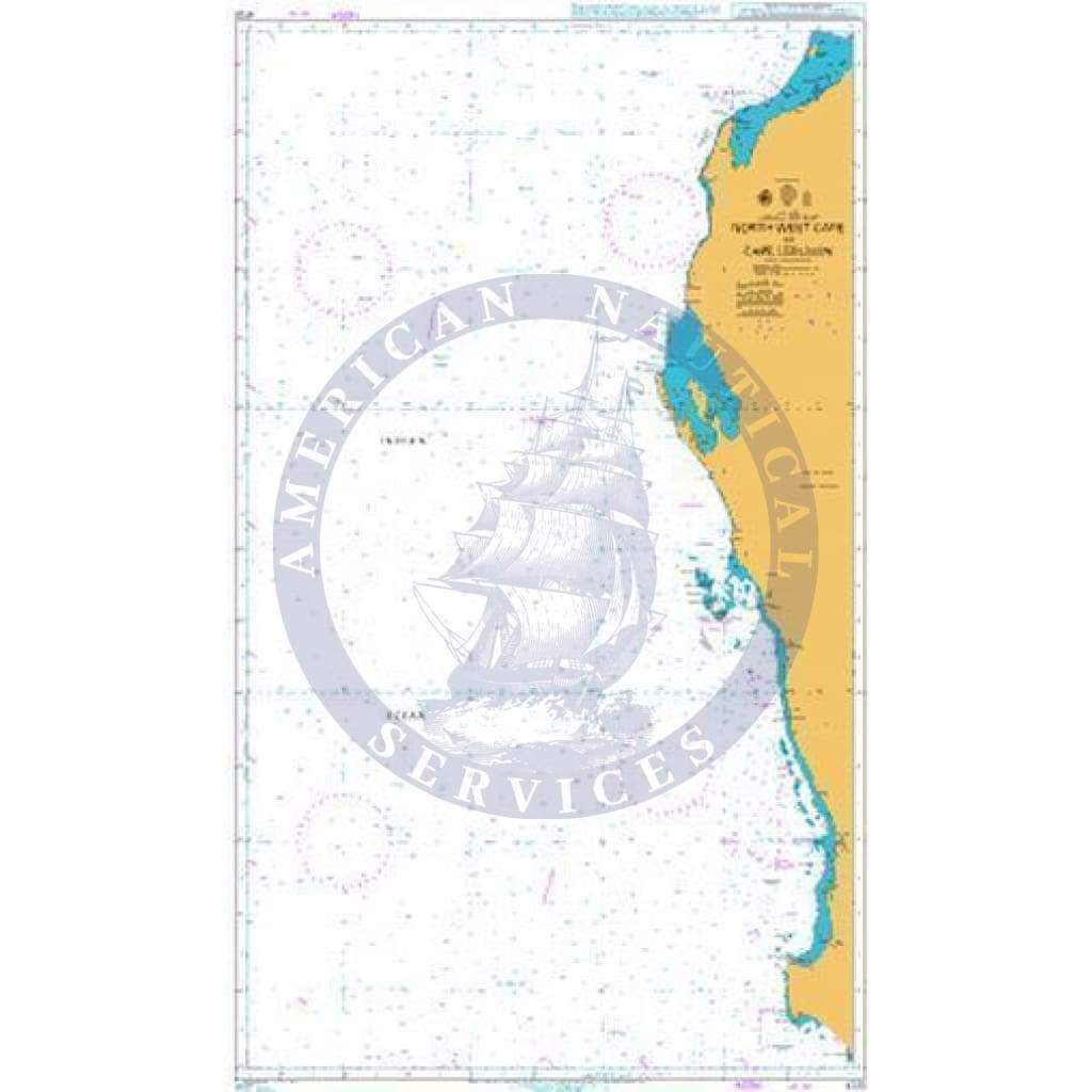British Admiralty Nautical Chart 4725: North West Cape to Cape Leeuwin