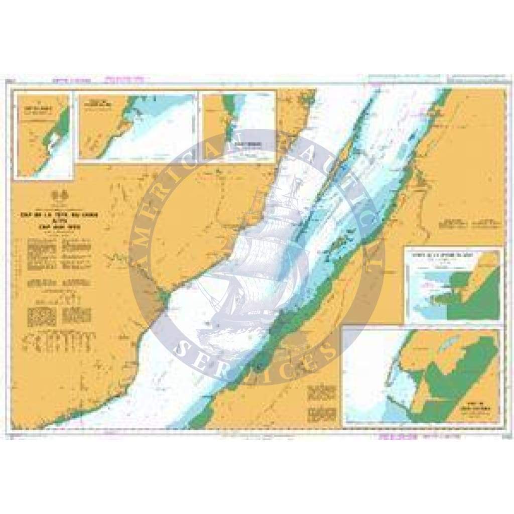 British Admiralty Nautical Chart 4783: Canada, Québec/Quebec, Fleuve Saint-Laurent/St. Lawrence River, Cap de La Tête au Chien au/to Cap Aux Oies