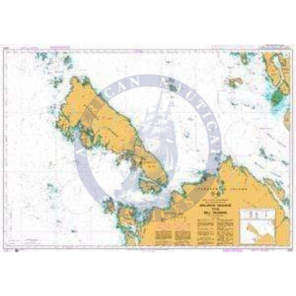 British Admiralty Nautical Chart 4935: Canada - British Columbia/Colombie-Britannique, Hecate Strait-Chatham Sound, Malacca Passage to/à Bell Passage