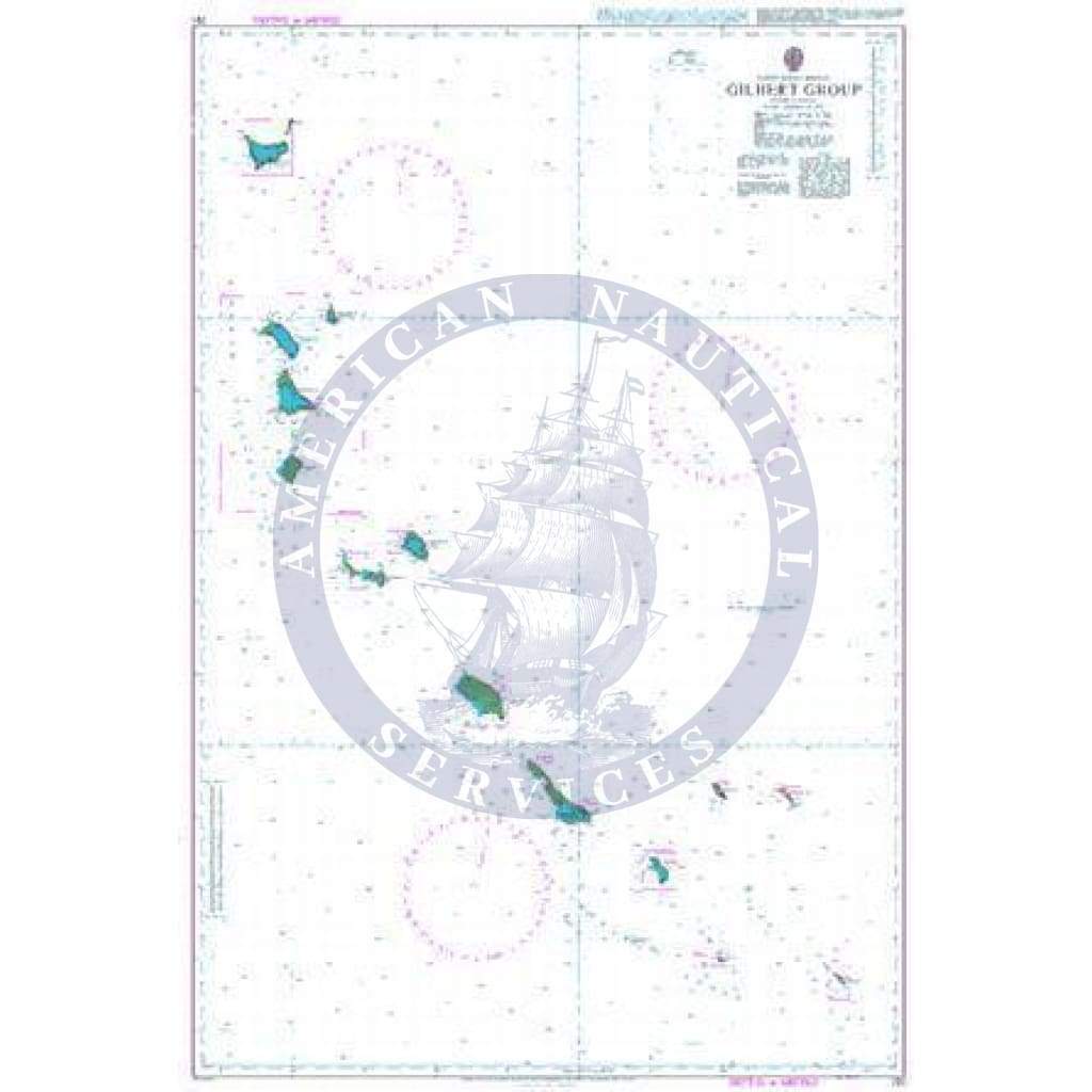 British Admiralty Nautical Chart 731: Pacific Ocean – Kiribati, Gilbert Group