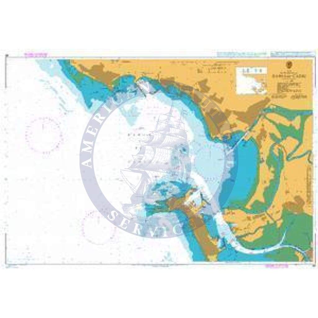British Admiralty Nautical Chart 86: Spain - South West Coast, Bahia de Cadiz