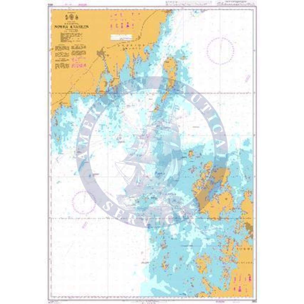 British Admiralty Nautical Chart  893: Gulf of Bothnia, Norra Kvarken