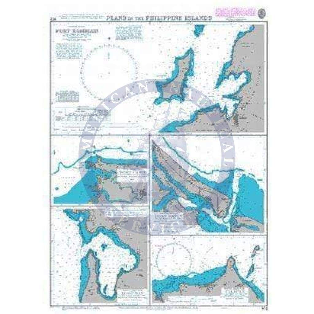 British Admiralty Nautical Chart 972: Plans in the Philippine Islands