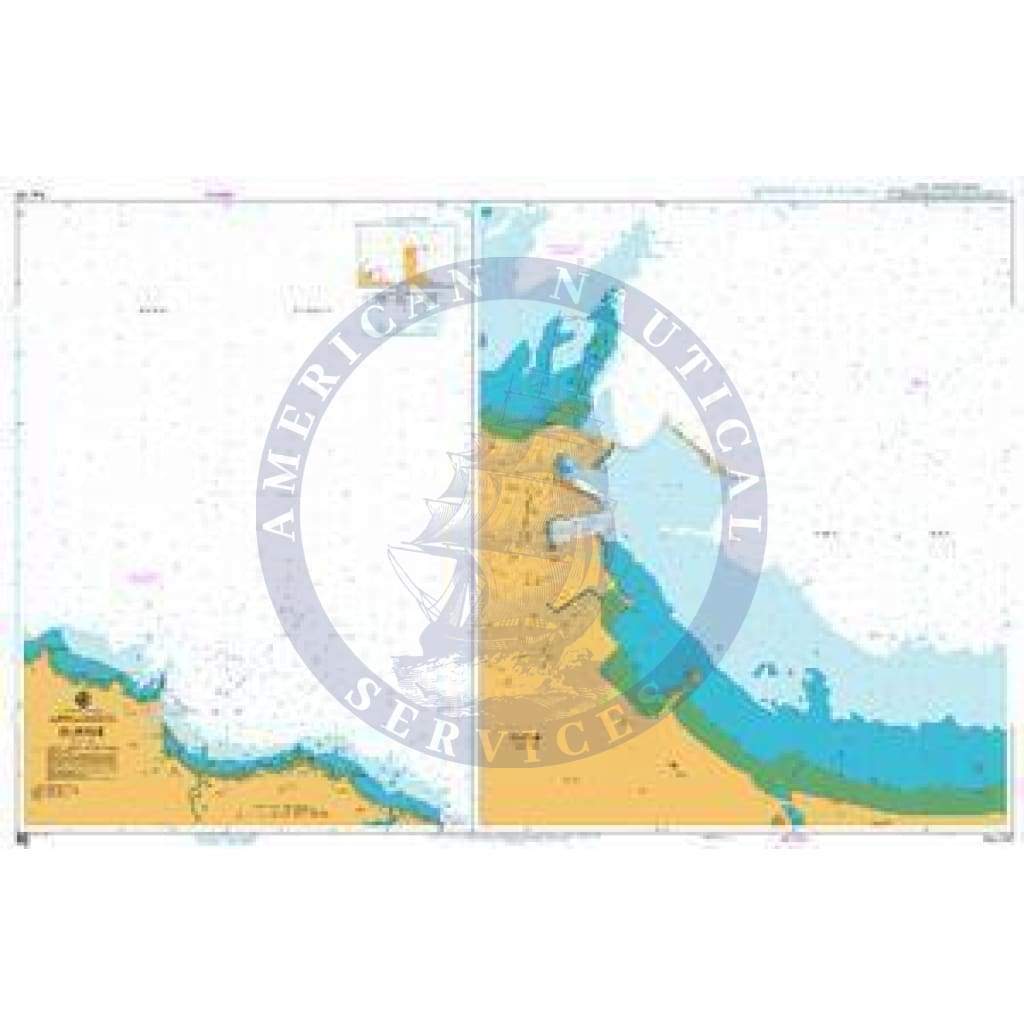 British Admiralty Nautical Chart AUS163: Australia - Tasmania - Approaches to Burnie
