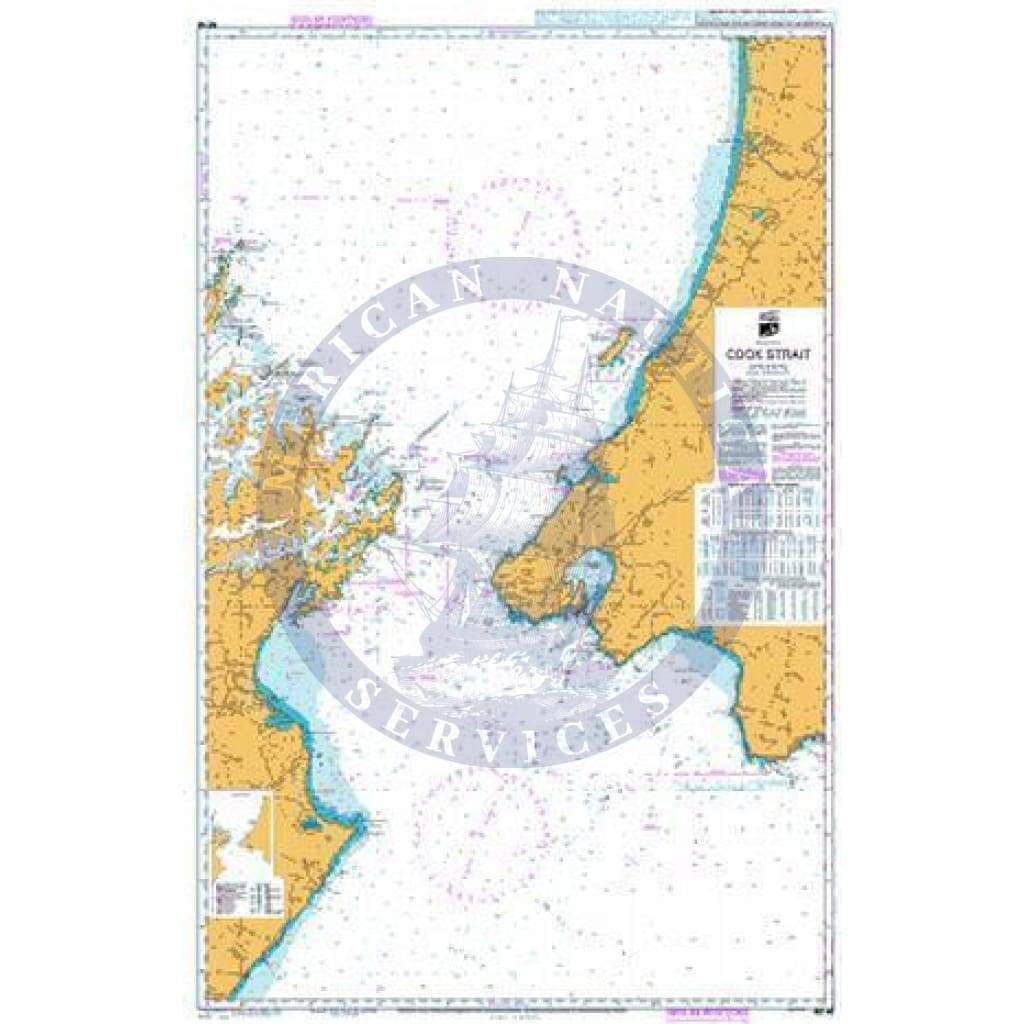 British Admiralty Nautical Chart NZ46: Cook Strait