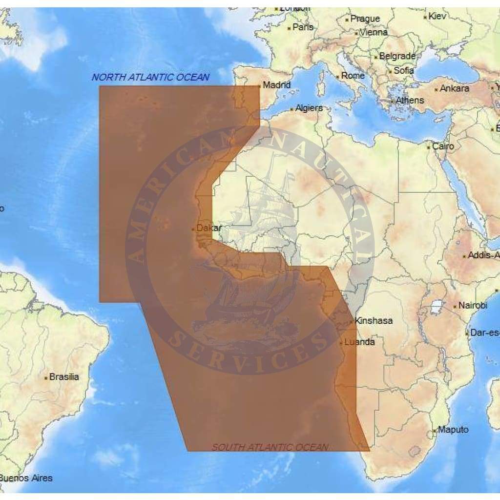C-Map 4D Chart AF-D210: North - West Africa