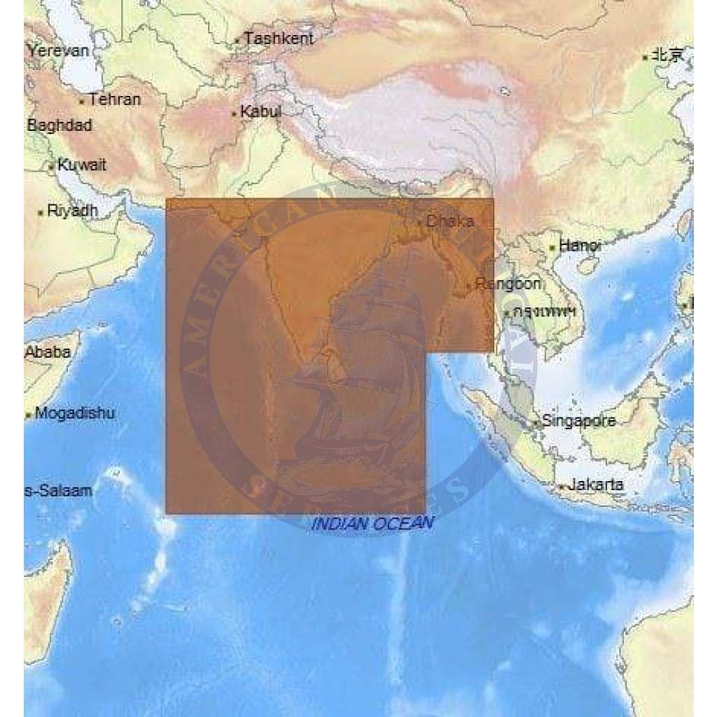 C-Map 4D Chart IN-D201: India, Sri Lanka, Maldives