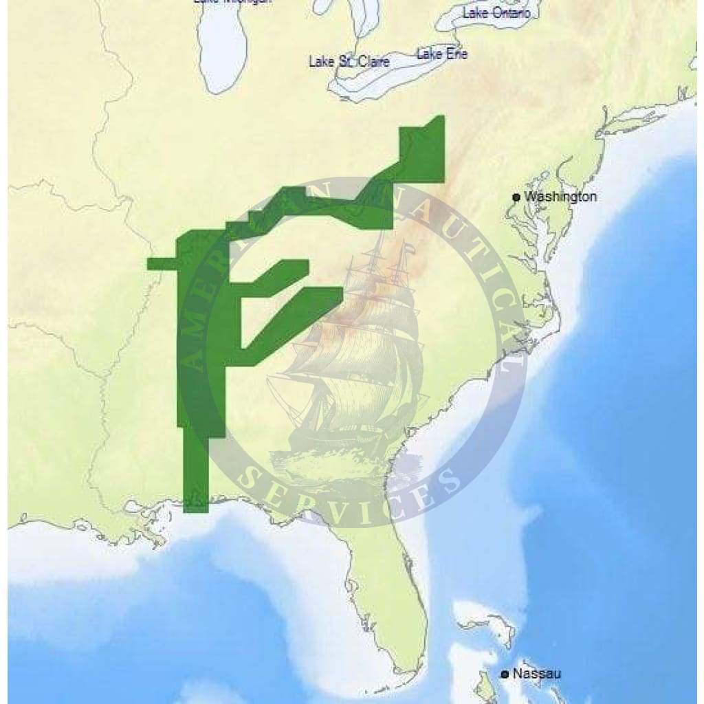 C-Map 4D Chart NA-D039: Us Rivers: Oh,Tn-Tom, Cumberland