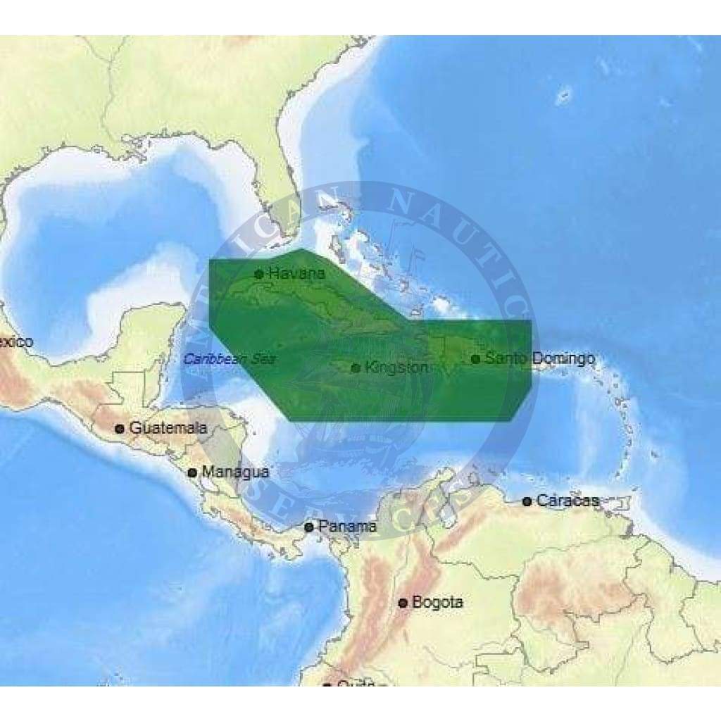 C-Map 4D Chart NA-D965: Cuba, Dominican Rep, Caymans & Jamaica