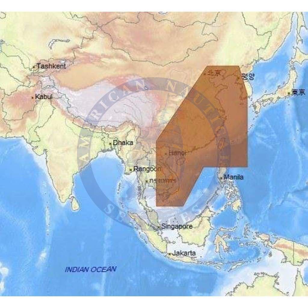 C-Map Max Chart AS-M214: China, Taiwan And Vietnam