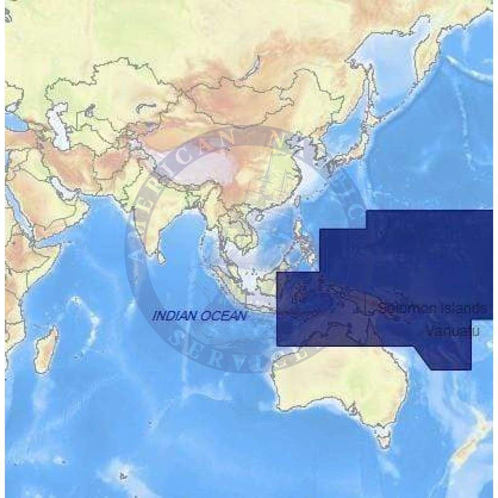 C-Map Max Chart AU-M002: Micronesia,Papua New Guinea & Solomon's