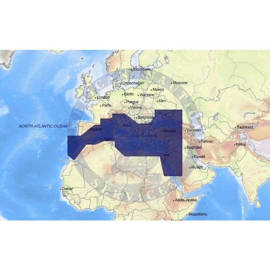 C-Map Max Chart EM-M017: Mediterranean And Black Sea