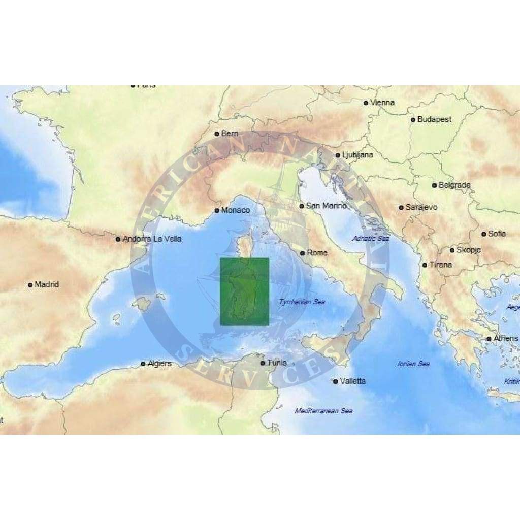 C-Map Max-N+ Chart EM-Y148: Sardinia