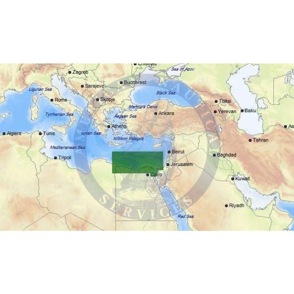 C-Map Max-N+ Chart ME-Y014: Egyptian Mediterranean Coast