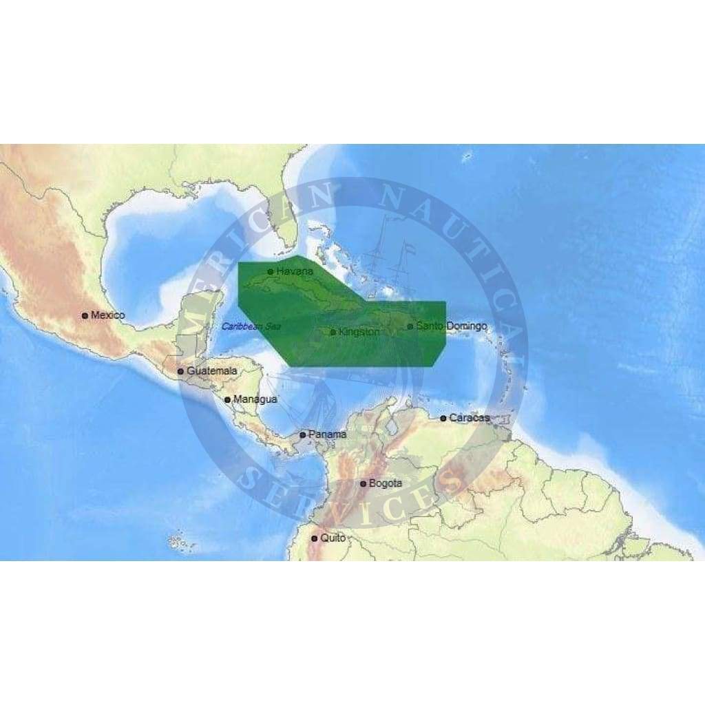 C-Map Max-N+ Chart NA-Y965: Cuba, Dominican Rep, Caymans & Jamaica