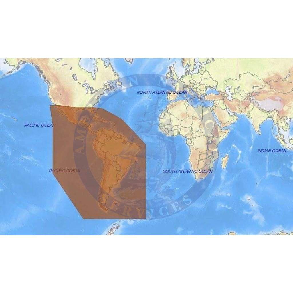 C-Map Max-N+ Chart SA-Y038: South America & Carib Continental