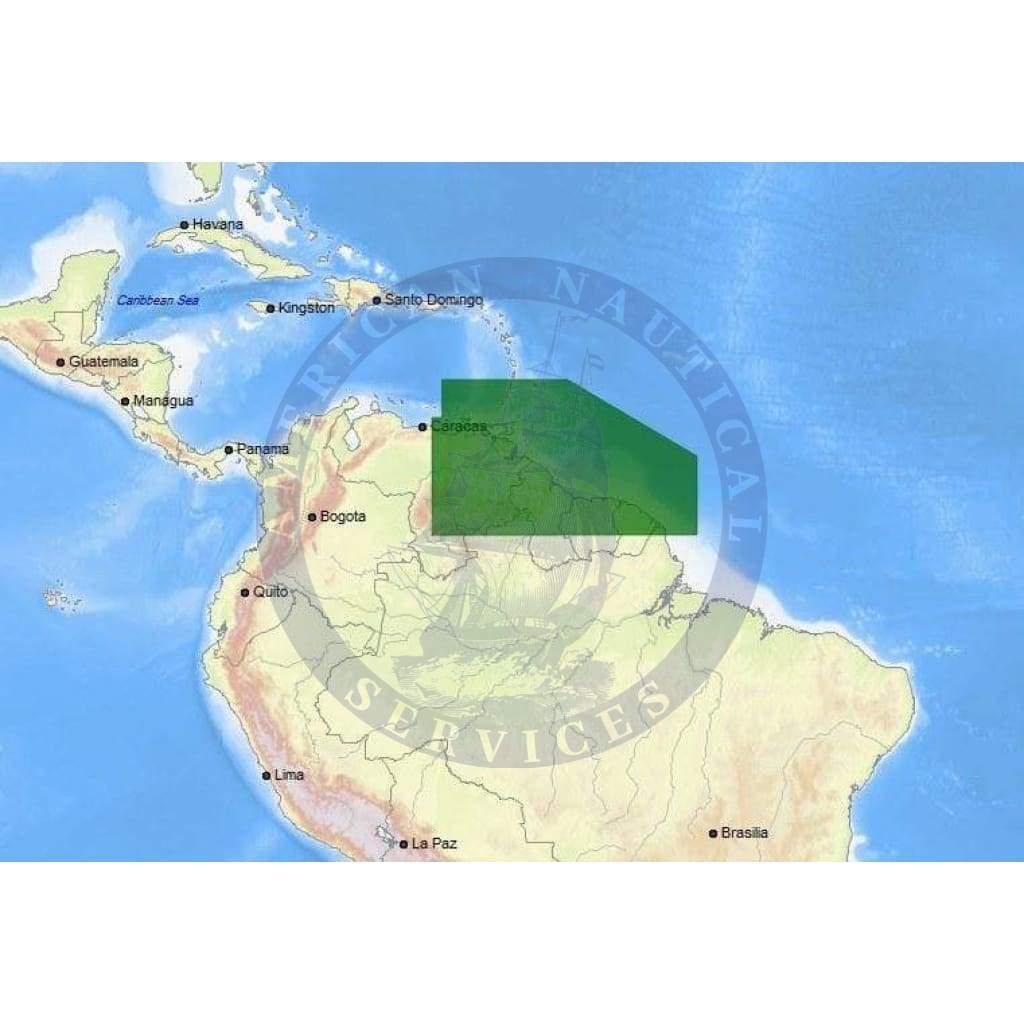 C-Map Max-N+ Chart SA-Y902: Isla De Margarita To Rio Oiapoque