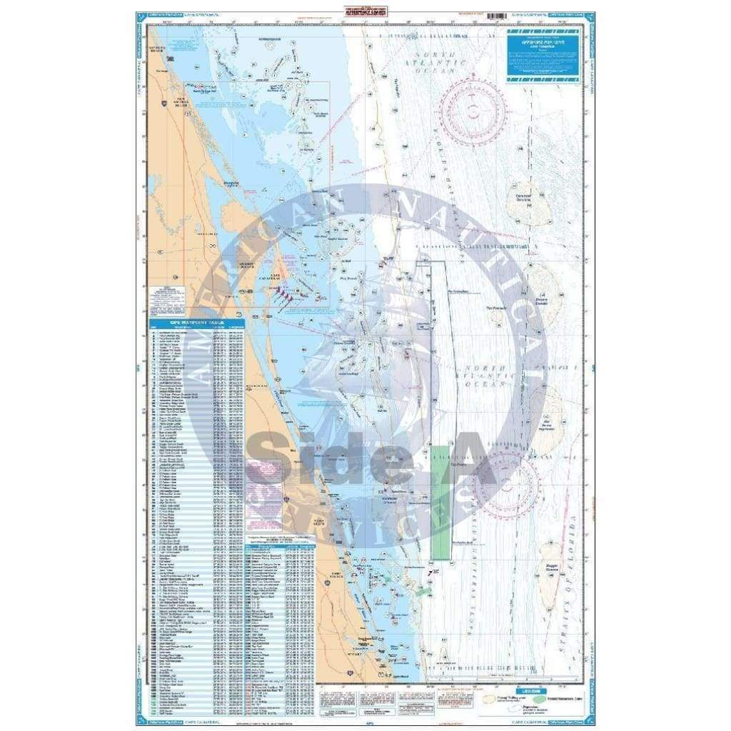 N218 CAPE CANAVERAL AREA - Top Spot Fishing Maps - FREE SHIPPING