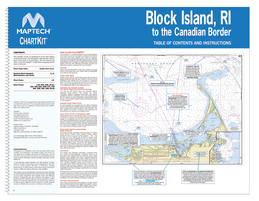 ChartKit Region 2: Block Island, RI to the Canadian Border, 18th Edition 2022