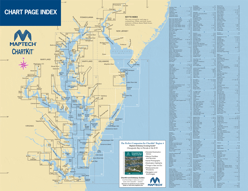 ChartKit Region 4: Chesapeake and Delaware Bays, 15th Edition