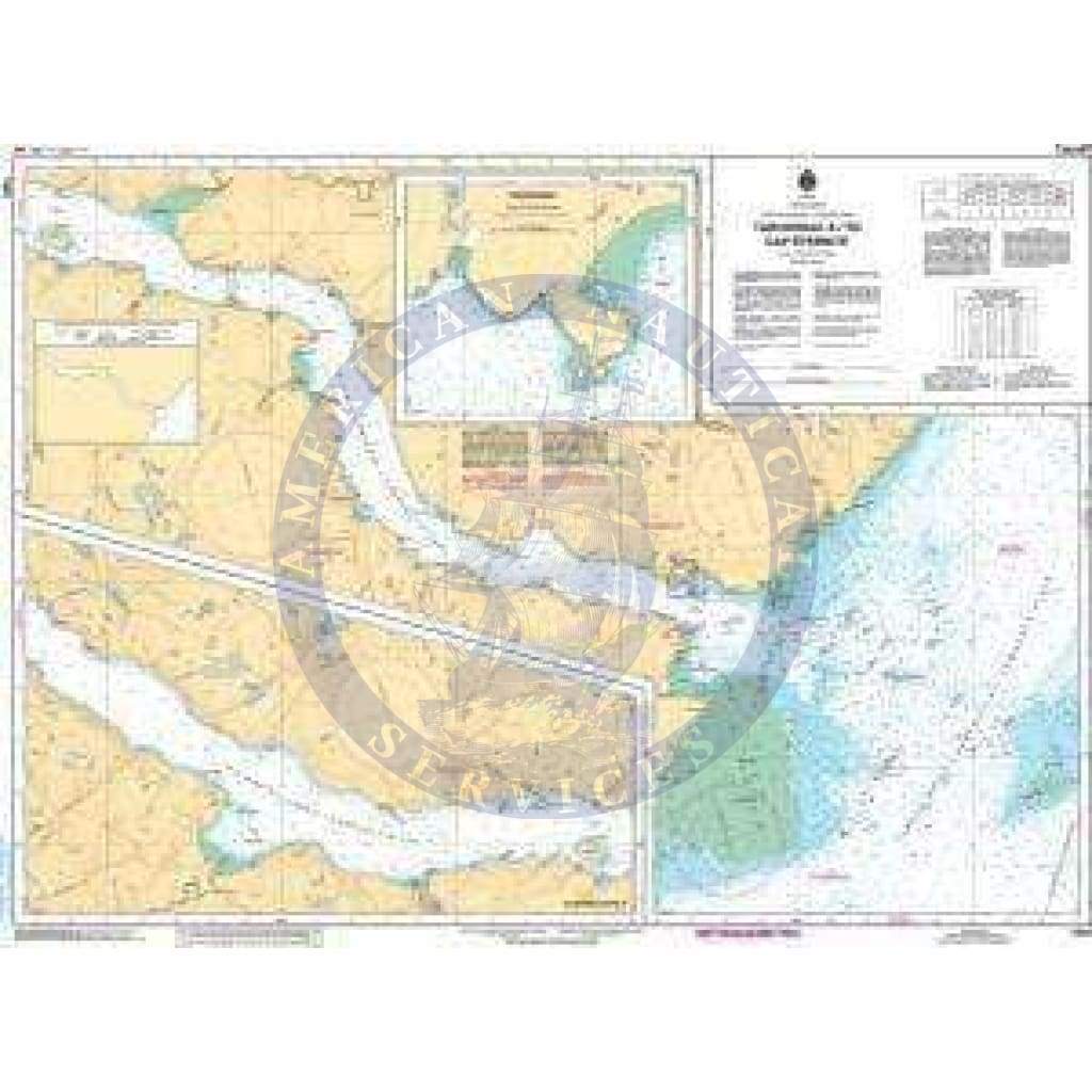CHS Nautical Chart 1203: Tadoussac à/to Cap Éternité