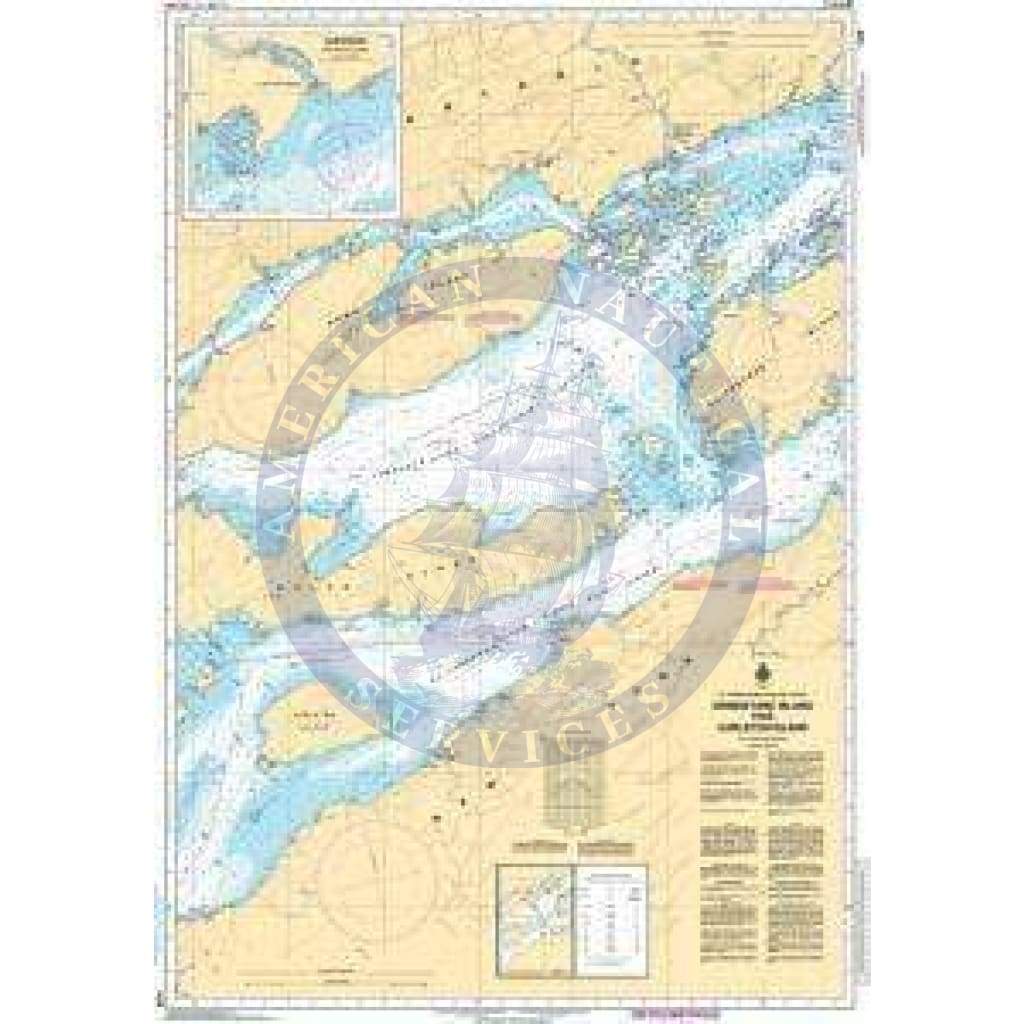 CHS Nautical Chart 1438: Grindstone Island to/à Carleton Island